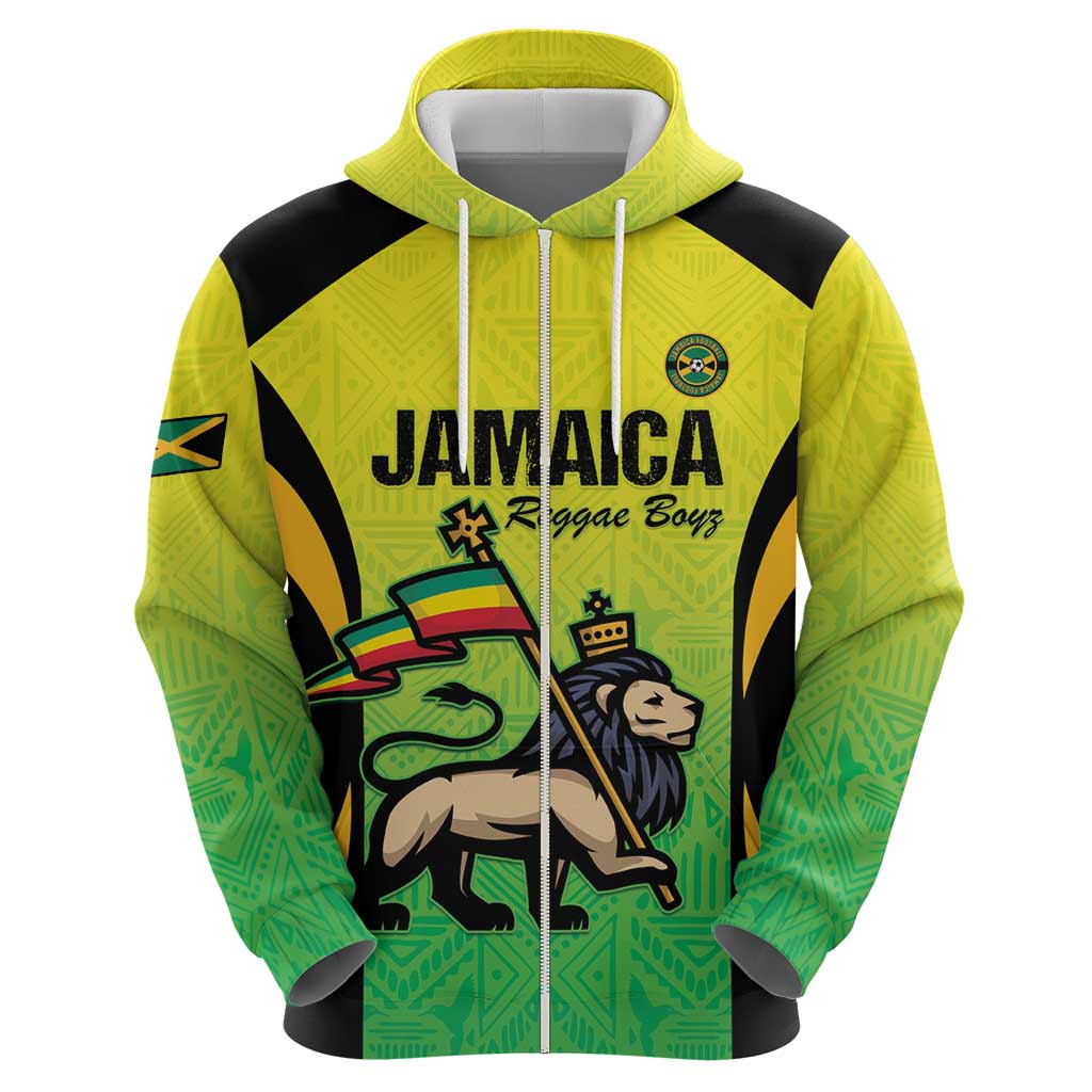 Custom Jamaica Football Hoodie Go Reggae Boyz