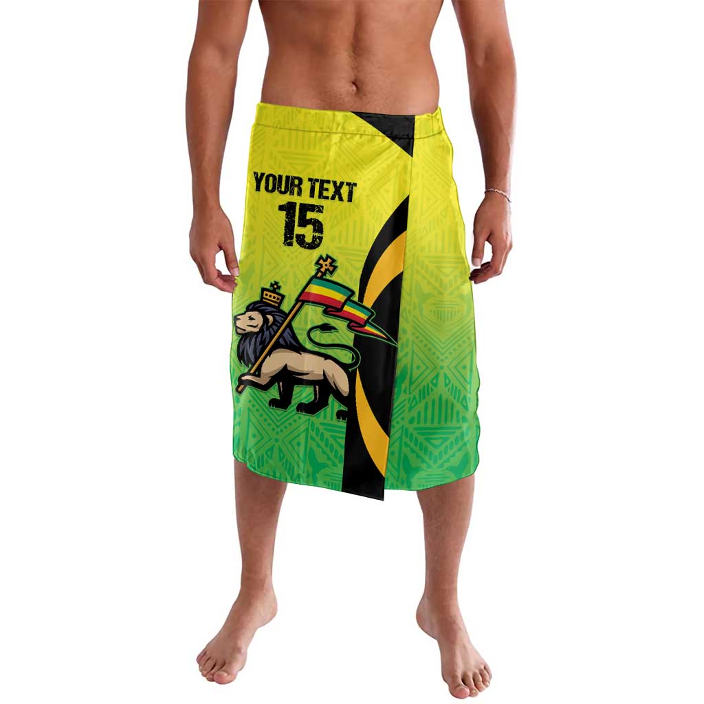 Custom Jamaica Football Lavalava Go Reggae Boyz