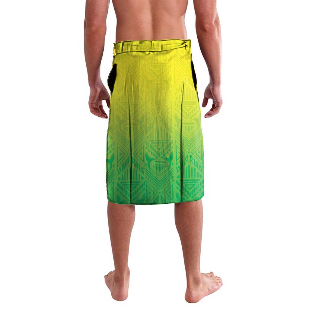 Custom Jamaica Football Lavalava Go Reggae Boyz