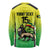 Custom Jamaica Football Long Sleeve Shirt Go Reggae Boyz
