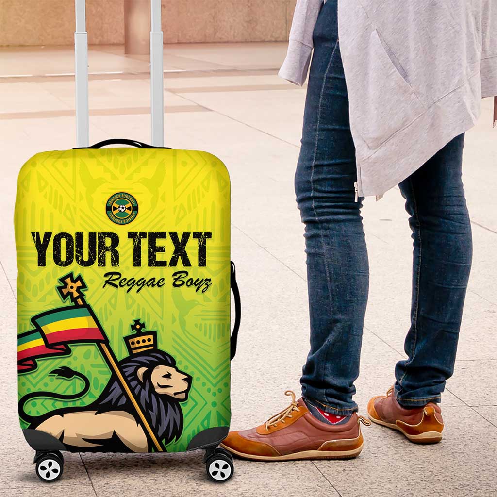 Custom Jamaica Football Luggage Cover Go Reggae Boyz