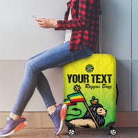 Custom Jamaica Football Luggage Cover Go Reggae Boyz