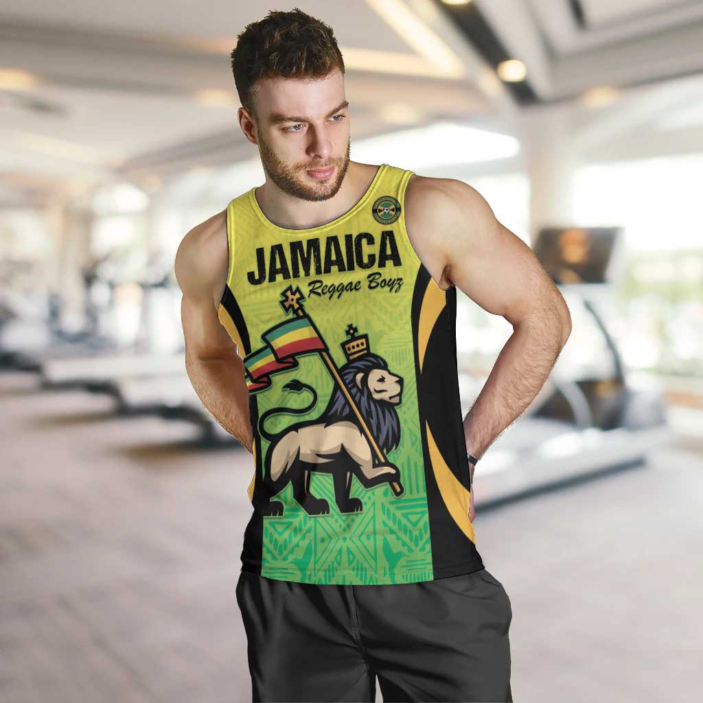 Custom Jamaica Football Men Tank Top Go Reggae Boyz