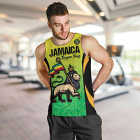 Custom Jamaica Football Men Tank Top Go Reggae Boyz
