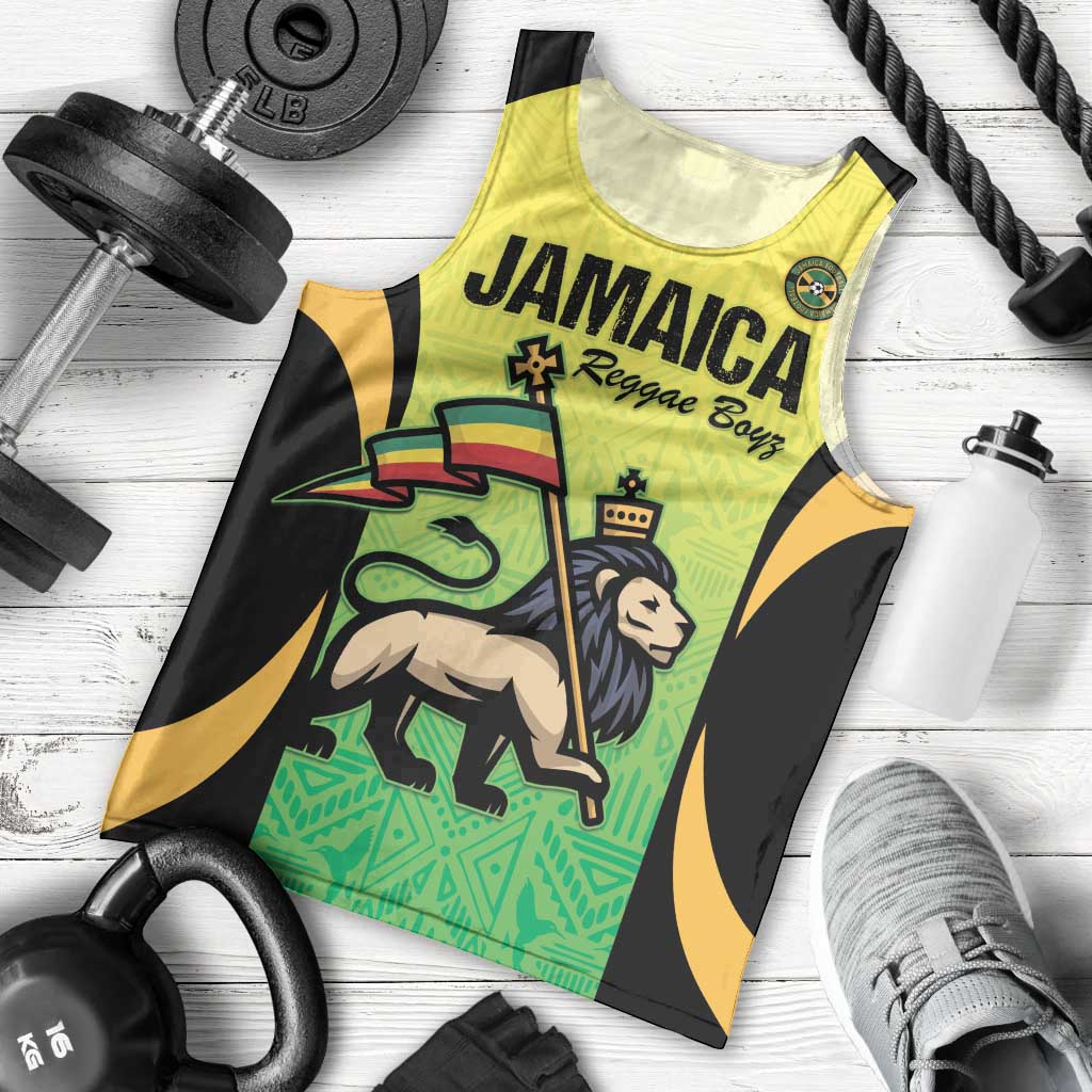 Custom Jamaica Football Men Tank Top Go Reggae Boyz