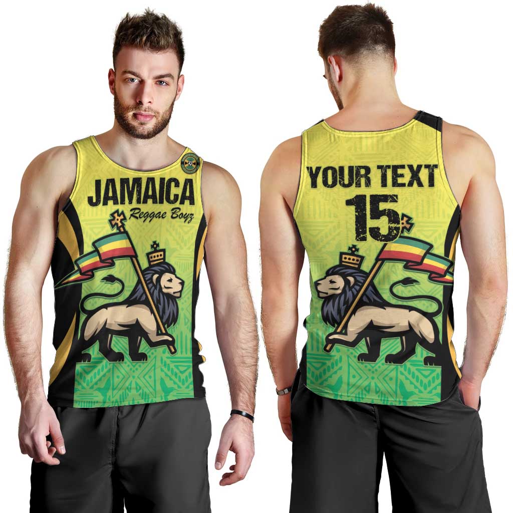 Custom Jamaica Football Men Tank Top Go Reggae Boyz