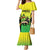 Custom Jamaica Football Mermaid Dress Go Reggae Boyz