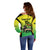 Custom Jamaica Football Off Shoulder Sweater Go Reggae Boyz