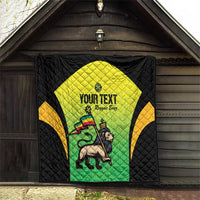 Custom Jamaica Football Quilt Go Reggae Boyz