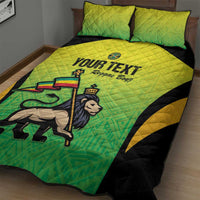 Custom Jamaica Football Quilt Bed Set Go Reggae Boyz