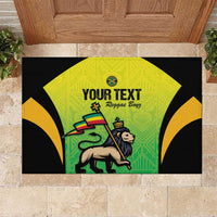 Custom Jamaica Football Rubber Doormat Go Reggae Boyz