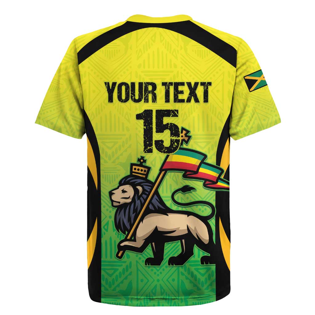 Custom Jamaica Football Rugby Jersey Go Reggae Boyz