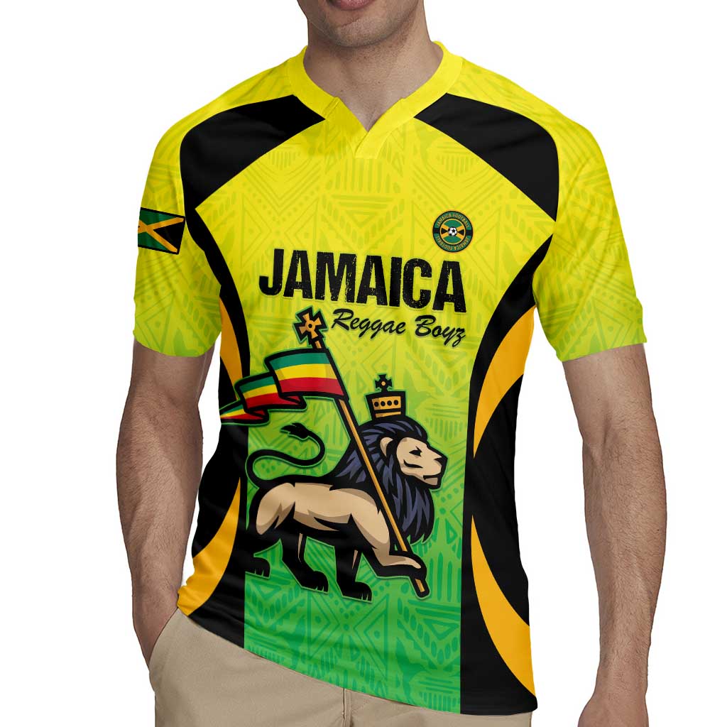 Custom Jamaica Football Rugby Jersey Go Reggae Boyz