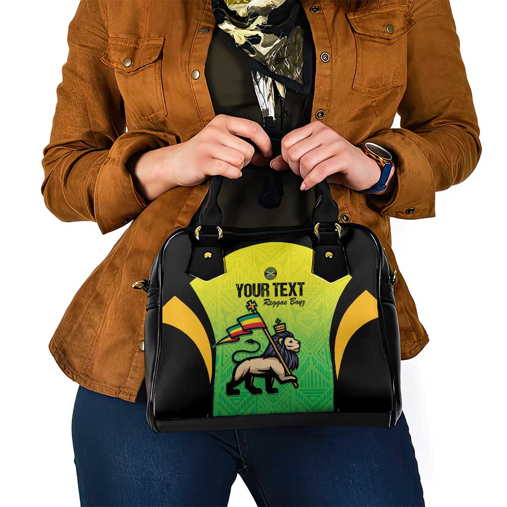 Custom Jamaica Football Shoulder Handbag Go Reggae Boyz