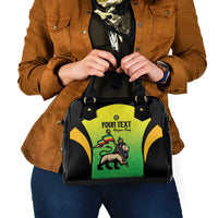 Custom Jamaica Football Shoulder Handbag Go Reggae Boyz