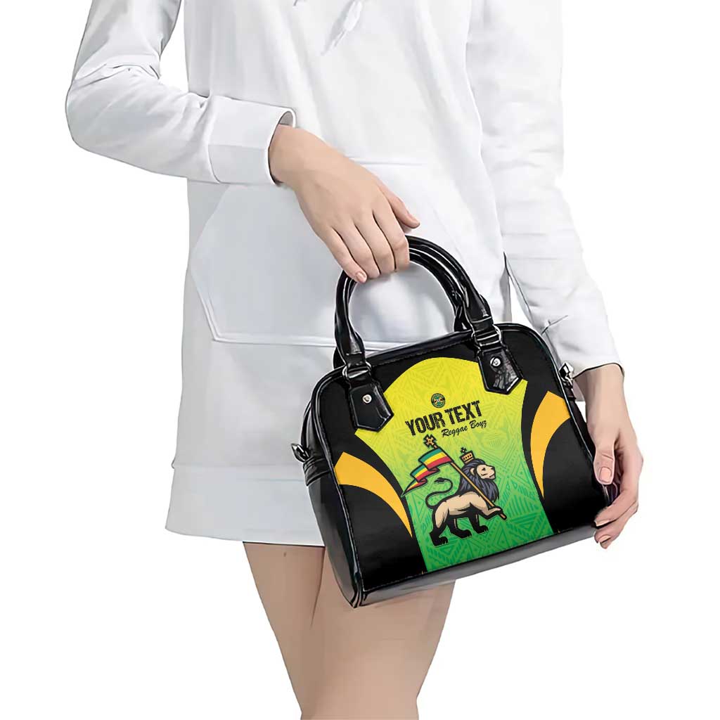 Custom Jamaica Football Shoulder Handbag Go Reggae Boyz