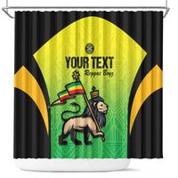 Custom Jamaica Football Shower Curtain Go Reggae Boyz