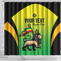 Custom Jamaica Football Shower Curtain Go Reggae Boyz
