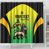 Custom Jamaica Football Shower Curtain Go Reggae Boyz