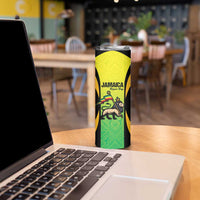 Custom Jamaica Football Skinny Tumbler Go Reggae Boyz