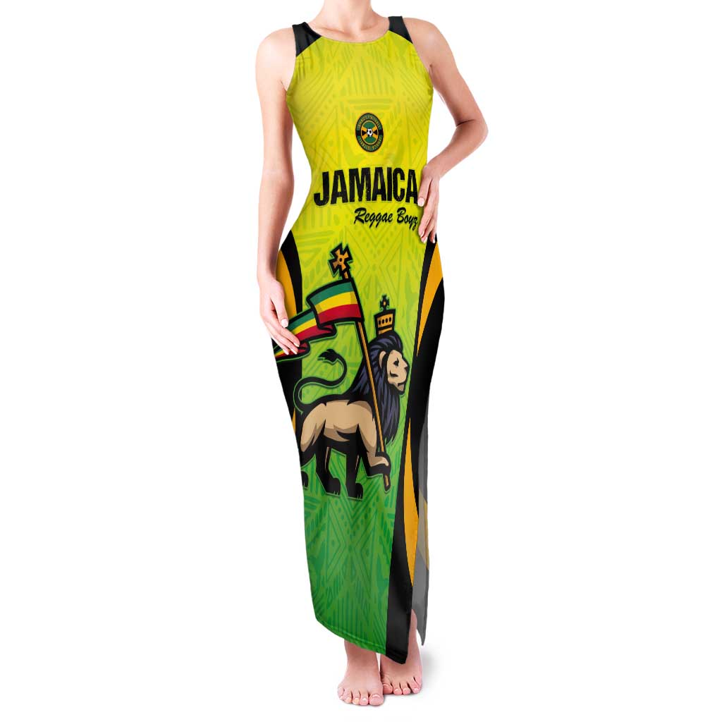 Custom Jamaica Football Tank Maxi Dress Go Reggae Boyz
