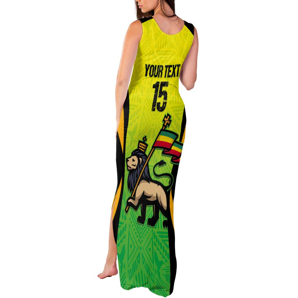 Custom Jamaica Football Tank Maxi Dress Go Reggae Boyz