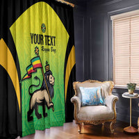 Custom Jamaica Football Window Curtain Go Reggae Boyz