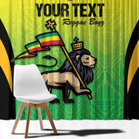 Custom Jamaica Football Window Curtain Go Reggae Boyz