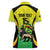 Custom Jamaica Football Women Polo Shirt Go Reggae Boyz