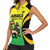 Custom Jamaica Football Women Sleeveless Polo Shirt Go Reggae Boyz