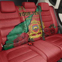 Personalised Morocco Back Car Seat Cover Coat Of Arms With Rose