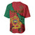 Personalised Morocco Baseball Jersey Coat Of Arms With Rose