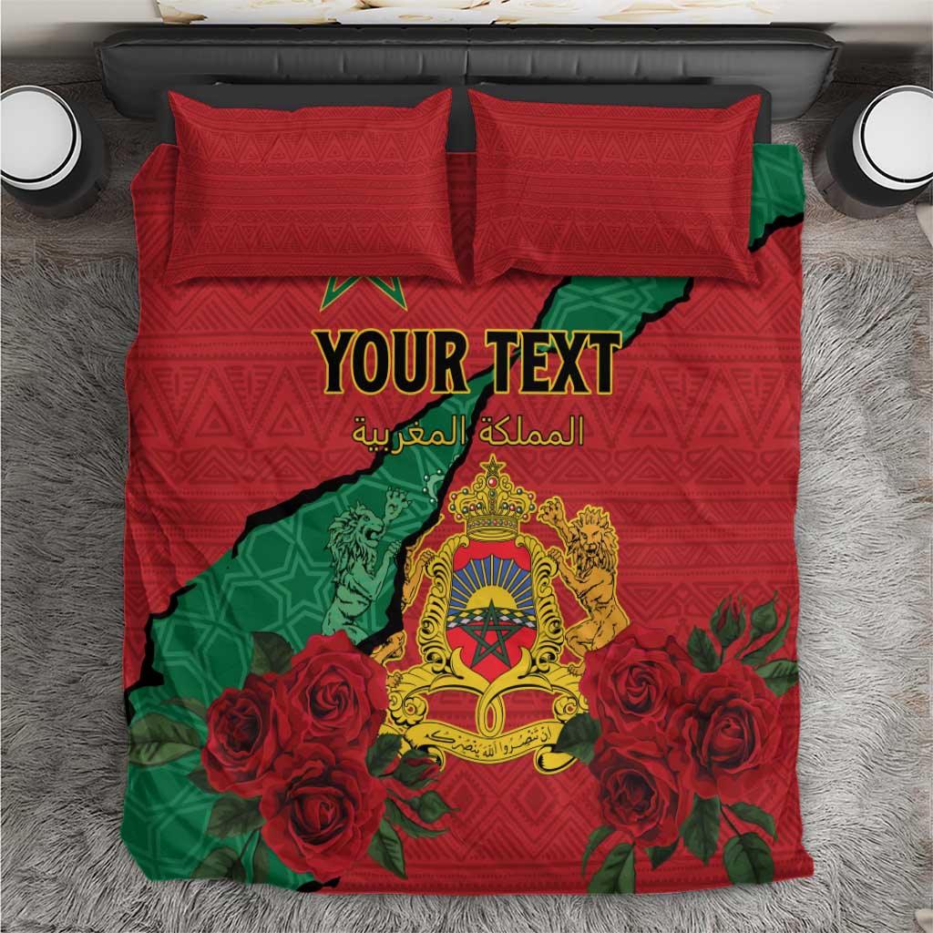 Personalised Morocco Bedding Set Coat Of Arms With Rose