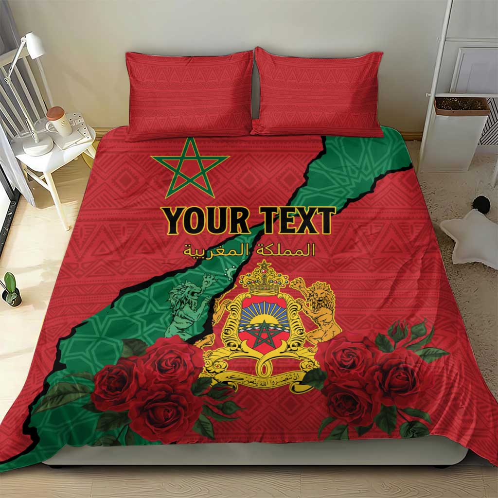 Personalised Morocco Bedding Set Coat Of Arms With Rose