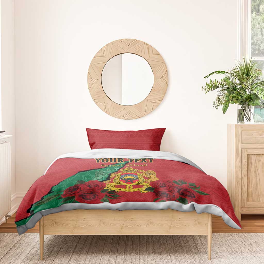 Personalised Morocco Bedding Set Coat Of Arms With Rose