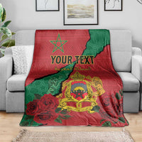 Personalised Morocco Blanket Coat Of Arms With Rose