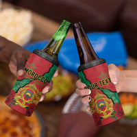 Personalised Morocco 4 in 1 Can Cooler Tumbler Coat Of Arms With Rose