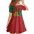 Personalised Morocco Family Matching Long Sleeve Bodycon Dress and Hawaiian Shirt Coat Of Arms With Rose