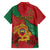 Personalised Morocco Family Matching Long Sleeve Bodycon Dress and Hawaiian Shirt Coat Of Arms With Rose