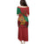 Personalised Morocco Family Matching Puletasi and Hawaiian Shirt Coat Of Arms With Rose