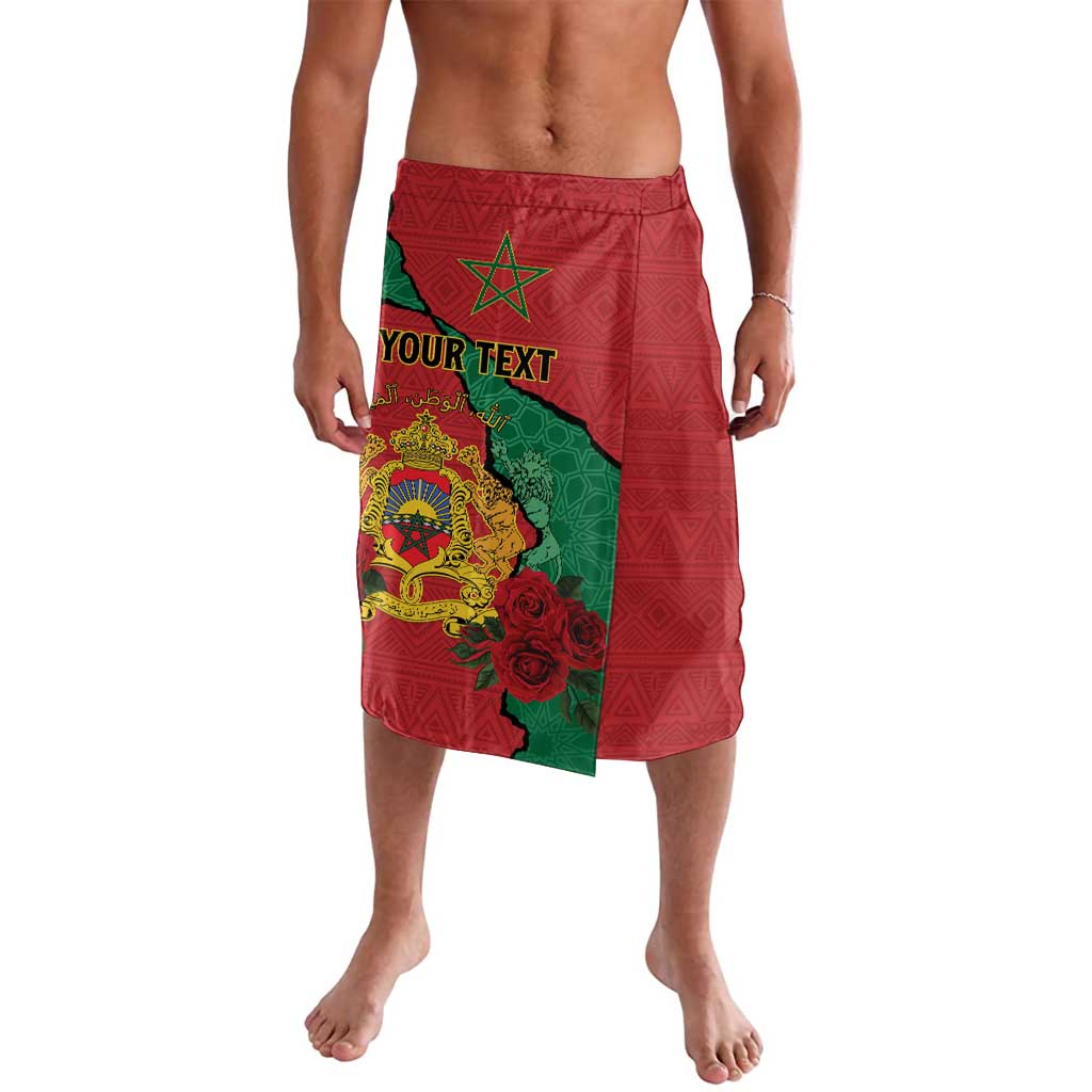 Personalised Morocco Lavalava Coat Of Arms With Rose