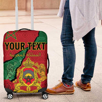 Personalised Morocco Luggage Cover Coat Of Arms With Rose