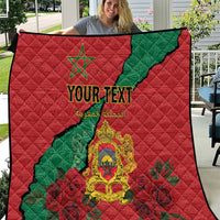 Personalised Morocco Quilt Coat Of Arms With Rose