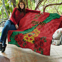 Personalised Morocco Quilt Coat Of Arms With Rose