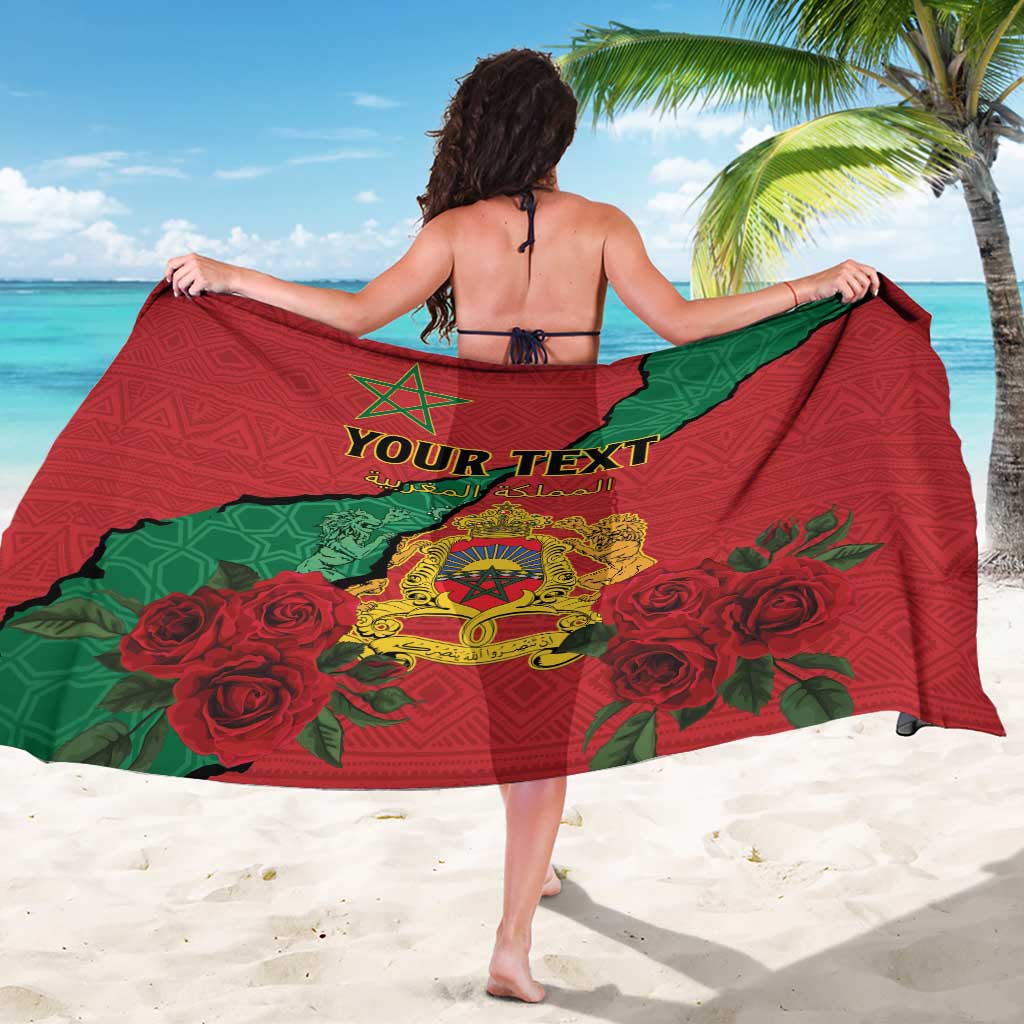 Personalised Morocco Sarong Coat Of Arms With Rose