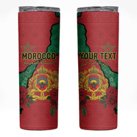 Personalised Morocco Skinny Tumbler Coat Of Arms With Rose