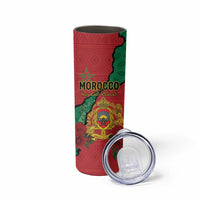 Personalised Morocco Skinny Tumbler Coat Of Arms With Rose