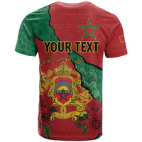 Personalised Morocco T Shirt Coat Of Arms With Rose
