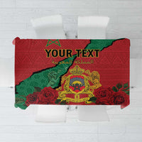 Personalised Morocco Tablecloth Coat Of Arms With Rose