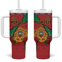 Personalised Morocco Tumbler With Handle Coat Of Arms With Rose